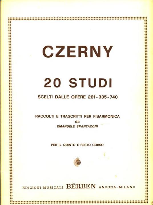 20 studi scelti dalle opere 261-335-740 - Carl Czerny - 3