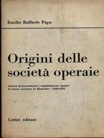 Origini delle società operaie