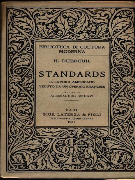 Standards - H. Dubreuil - copertina