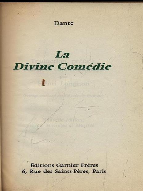 La Divine comedie - Dante Alighieri - 2