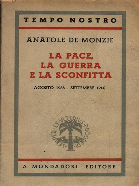 La pace, la guerra e la sconfitta - copertina