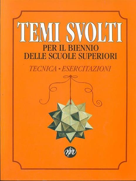 Temi svolti. Tecnica. Esercitazioni - 4