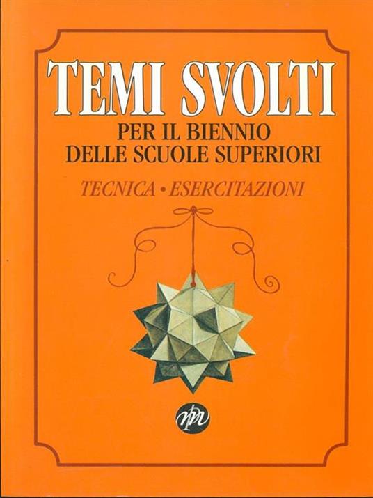 Temi svolti. Tecnica. Esercitazioni - 4