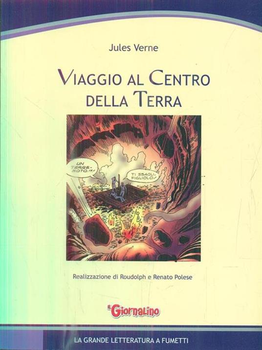 Viaggio al centro della Terra - Jules Verne - copertina