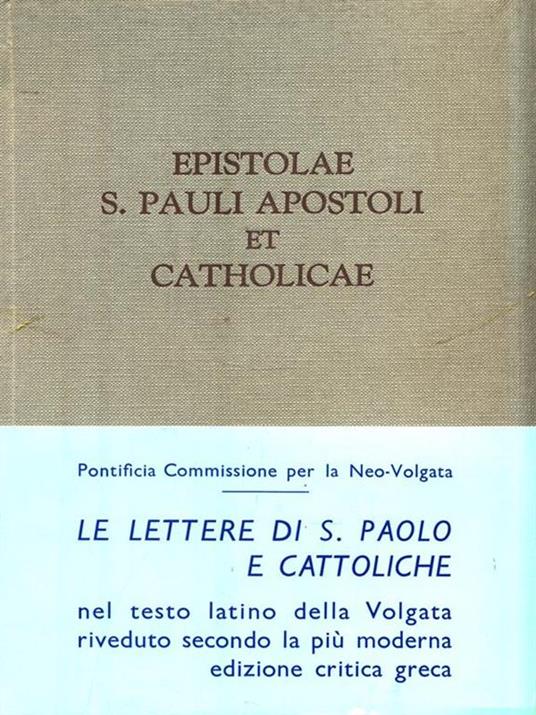 Epistolae S. Pauli apostoli et Catholicae - copertina