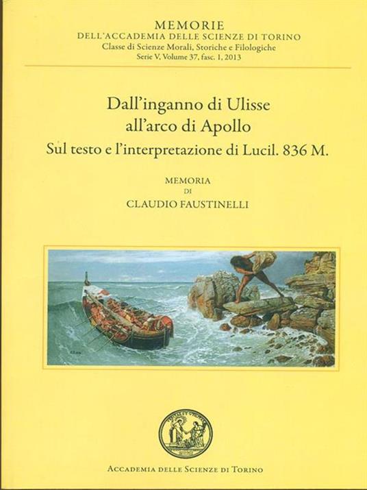 Dall'inganno di Ulisse all'arco di Apollo - Claudio Faustinelli - copertina