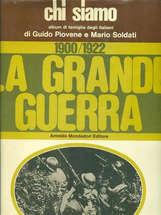 La grande guerra 1900-1922. Volume Quarto - copertina