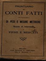 Prontuario dei conti fatti con ragguagli di pesi e misure metriche