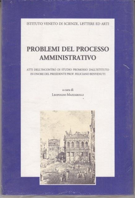 Problemi del processo amministrativo - Leopoldo Mazzarolli - copertina