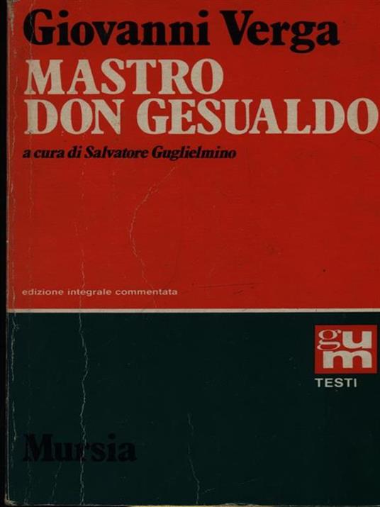 Mastro Don Gesualdo - Giovanni Verga - copertina