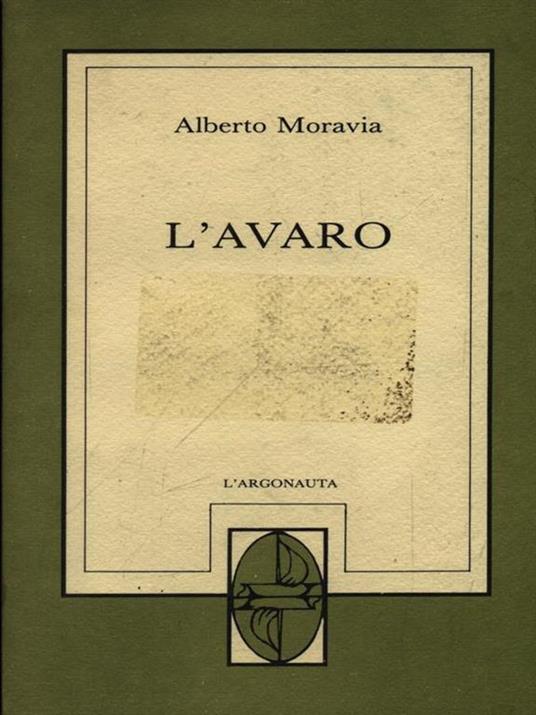 L' avaro - Alberto Moravia - copertina