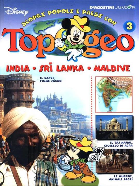 Topogeo 3. India - Sri Lanka - Maldive - copertina