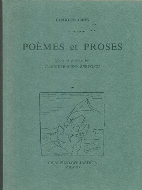 Poemes et Proses - Charles Cros - copertina