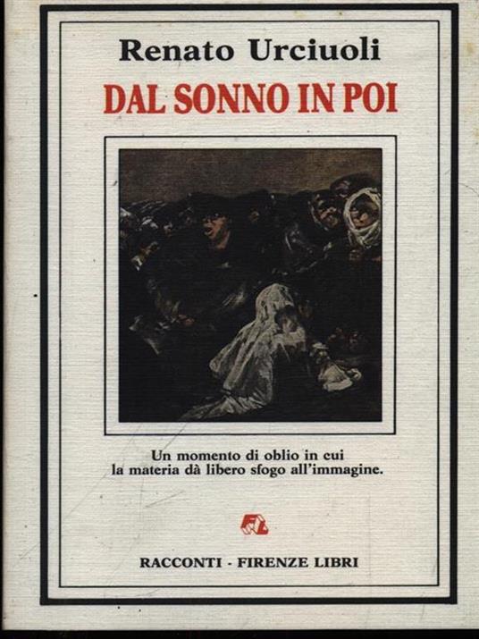 Dal sonno in poi - Renato Urciuoli - copertina