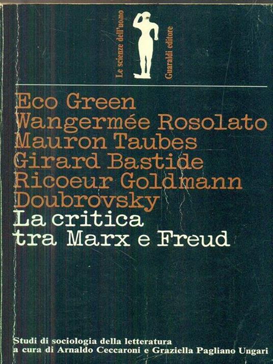 La critica tra Marx e Freud - copertina