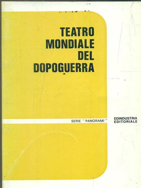 Teatro Mondiale del dopoguerra - copertina