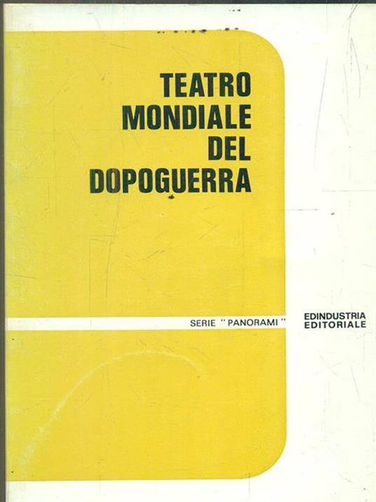 Teatro Mondiale del dopoguerra - copertina