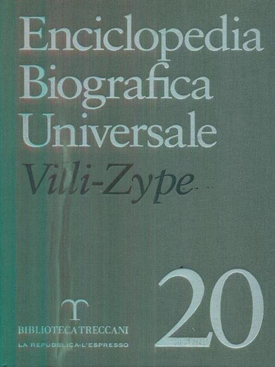 Enciclopedia biografica universale. 20 volumi - Libro Usato - L'Espresso  (Gruppo Editoriale) - | IBS