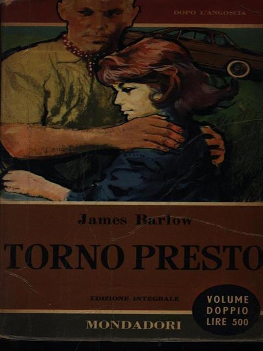 Torno presto - James Barlow - copertina