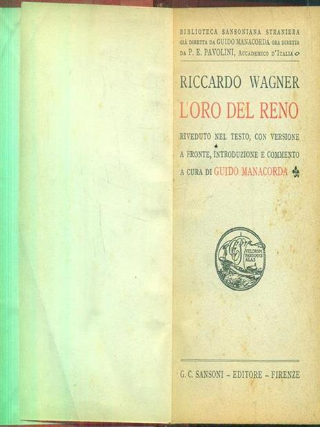L' oro del reno. Tannhauser - Richard Wagner - 2