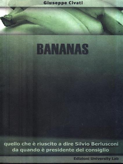 Bananas - Giuseppe Civati - copertina