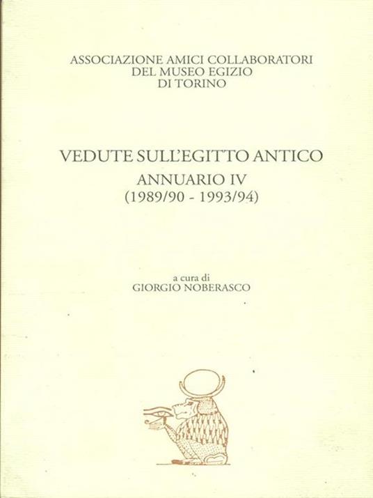 Vedute sull'Egitto Antico. Annuario IV (198990-199394) - 3