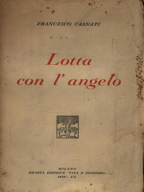 Lotta con l'angelo - Francesco Casnati - copertina