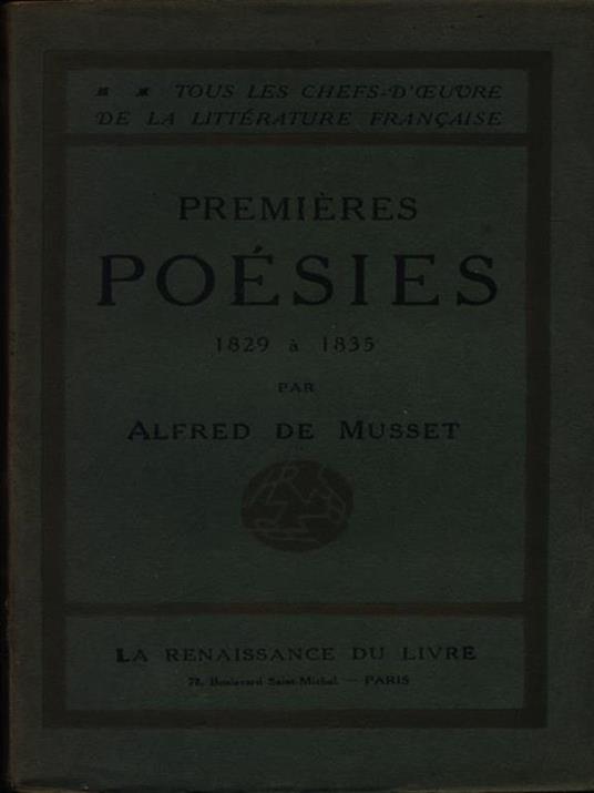 Premieres poesies 1829 a 1835 - Alfred de Musset - 2