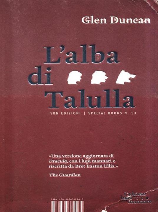 L' alba di Talulla - Glen Duncan - copertina