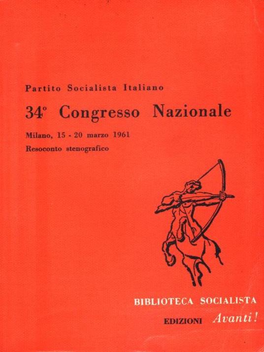 PSI 34° Congresso Nazionale - copertina