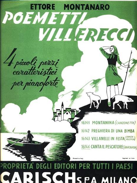 4 Piccoli pezzi caratteristici 16144. Canta il pescatore - Ettore Montanaro - copertina