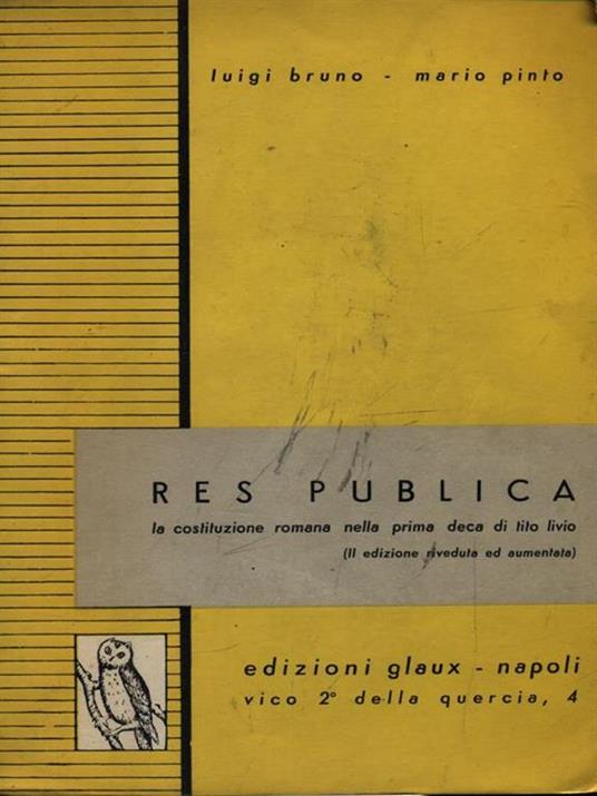 Res publica - Luigi Bruno - copertina
