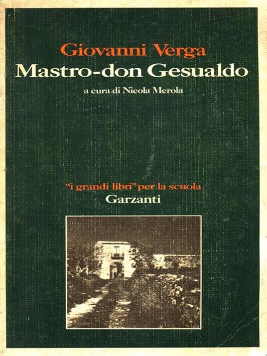 Mastro don-Gesualdo - Giovanni Verga - copertina