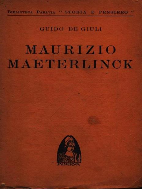 Maurizio Maeterlinck - Guido De Giuli - copertina