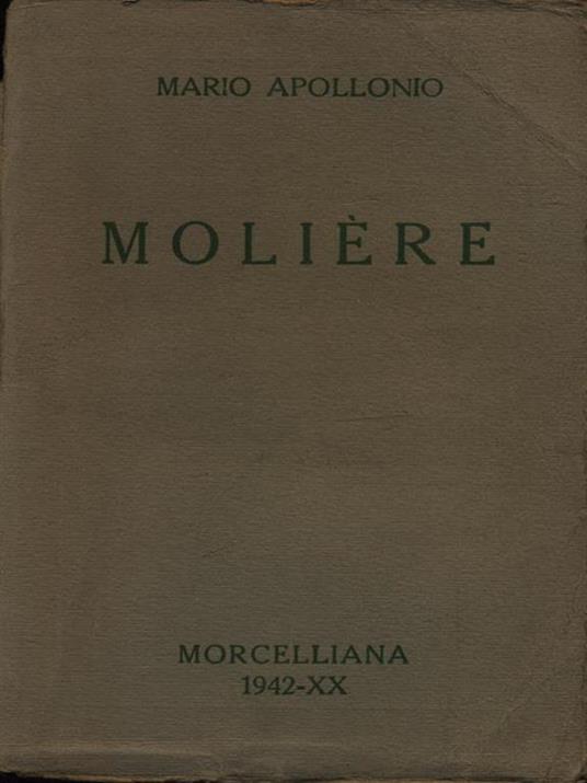 Moliere - Mario Apollonio - copertina