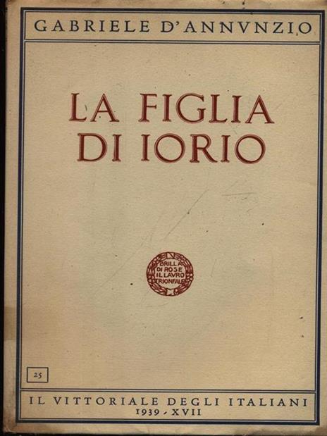 La figlia di Iorio - Gabriele D'Annunzio - copertina