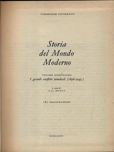 Storia del mondo moderno 12 vv - 4