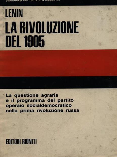 La rivoluzione del 1905 2vv - Lenin - copertina