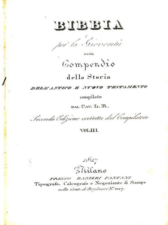 Bibbia Sacra. Volume 3 - Luigi Rossi - 2