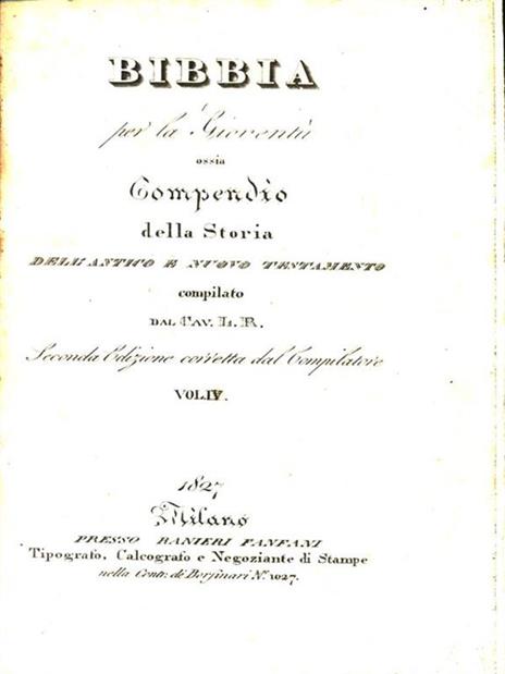 Bibbia Sacra. Volume 4 - Luigi Rossi - 2