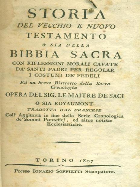 Storia della Sacra Bibbia - 4