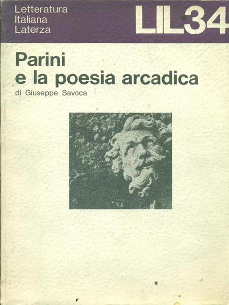 Parini e la poesia arcadica - Giuseppe Savoca - copertina