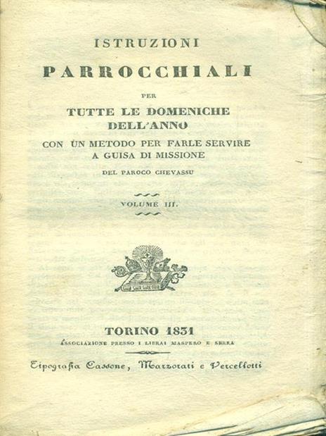 Istruzioni parrocchiali per tutte le domeniche dell'anno. Vol III - 2