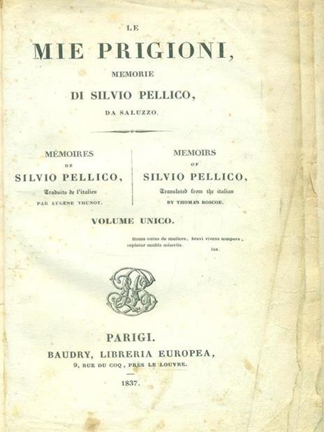 Le mie prigioni - Silvio Pellico - 2