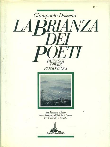 La  Brianza dei poeti - Giampaolo Dossena - copertina