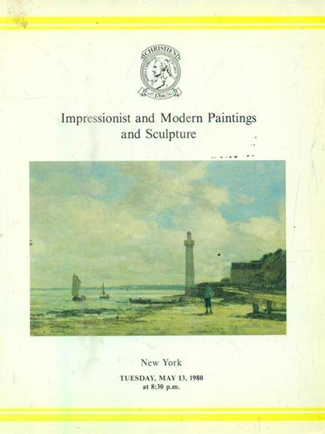 Christiès New York. Impressionist and modern paintings and sculpture. Tuesday May 13 1980 - copertina