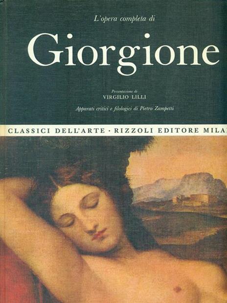 L' opera completa di Giorgione - copertina