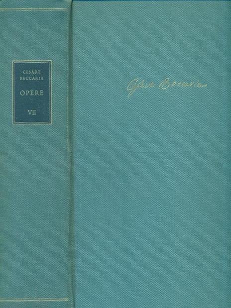 Edizione Nazionale delle opere di Cesare Beccaria VII - Cesare Beccaria - 3