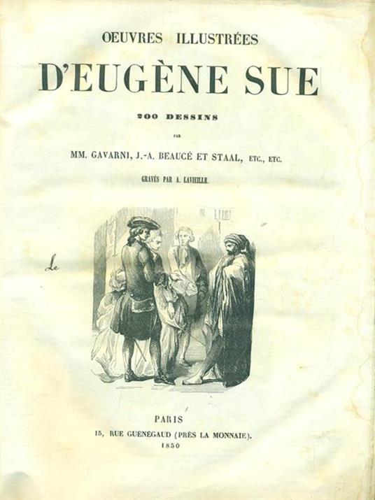 Oeuvres illustrées. Les mystères de Paris. Deleytar - Eugéne Sue - 2