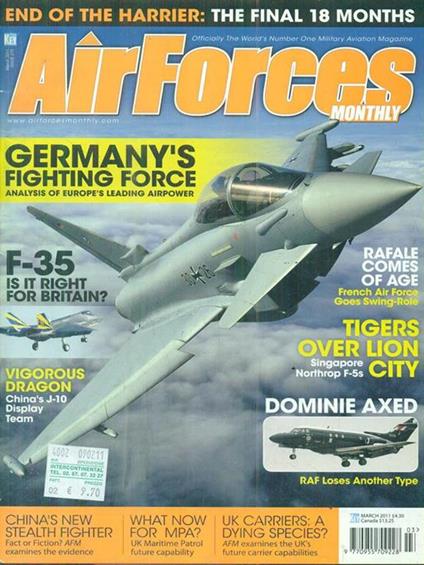 Air Forces Monthly. March 2011 - copertina